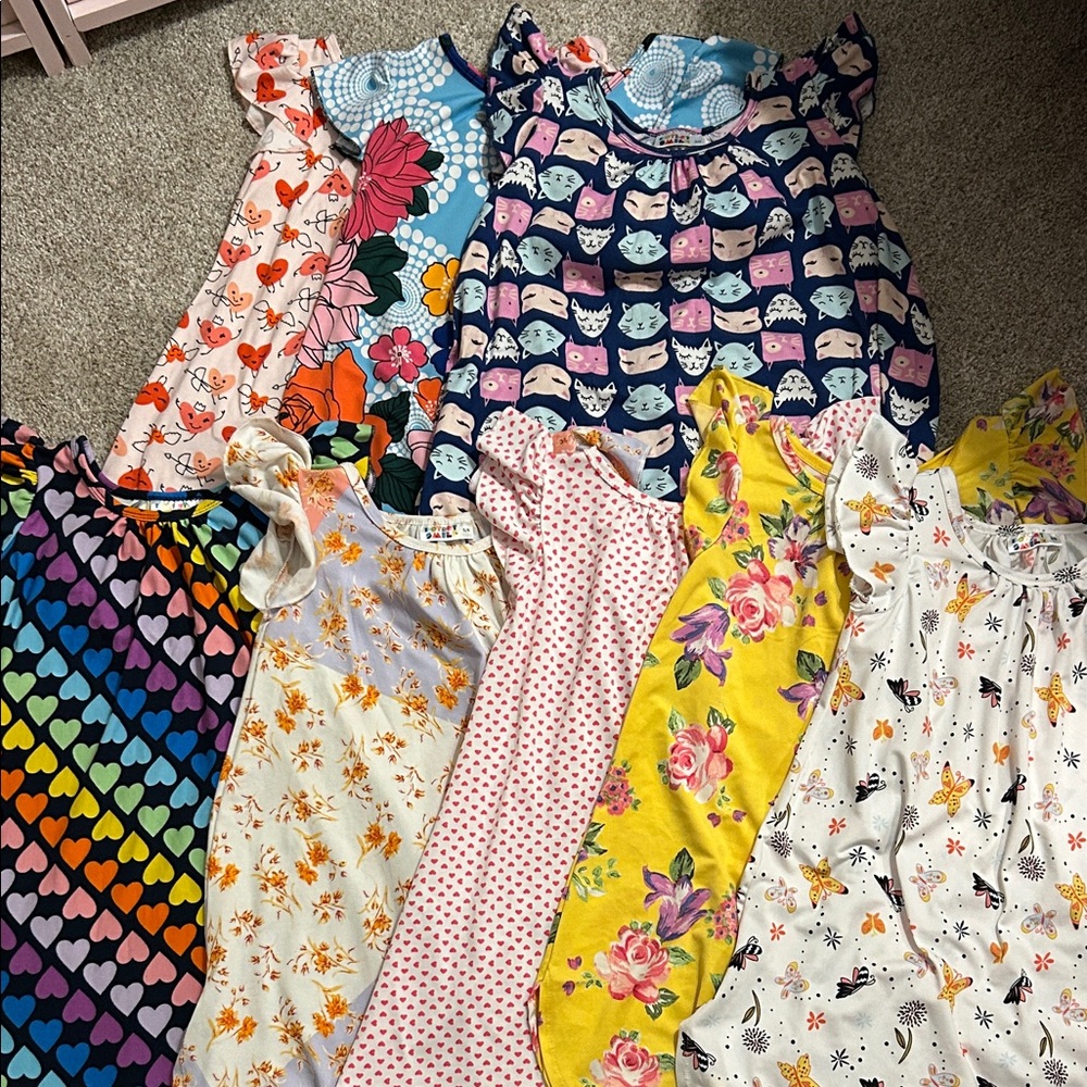 Lot of 8 Dotdotsmile Swing Dresses Size 5/6